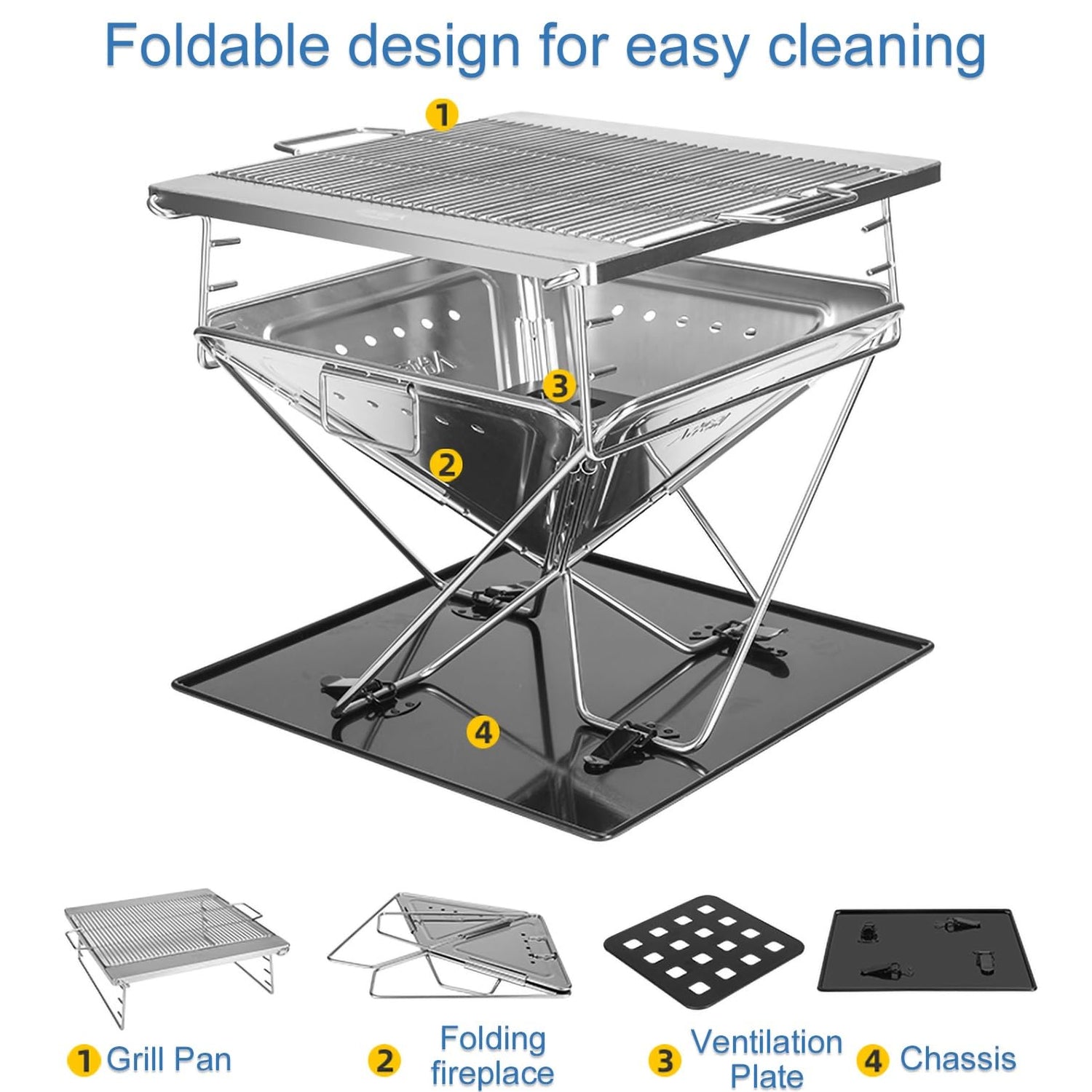 Foldable Outdoor Camping Wood Stove