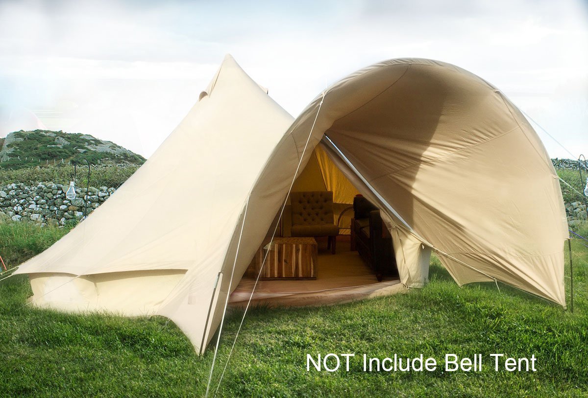 Luxury 4-Season Bell Glamping Tent with Stove Jack