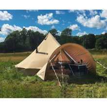 Luxury 4-Season Bell Glamping Tent with Stove Jack