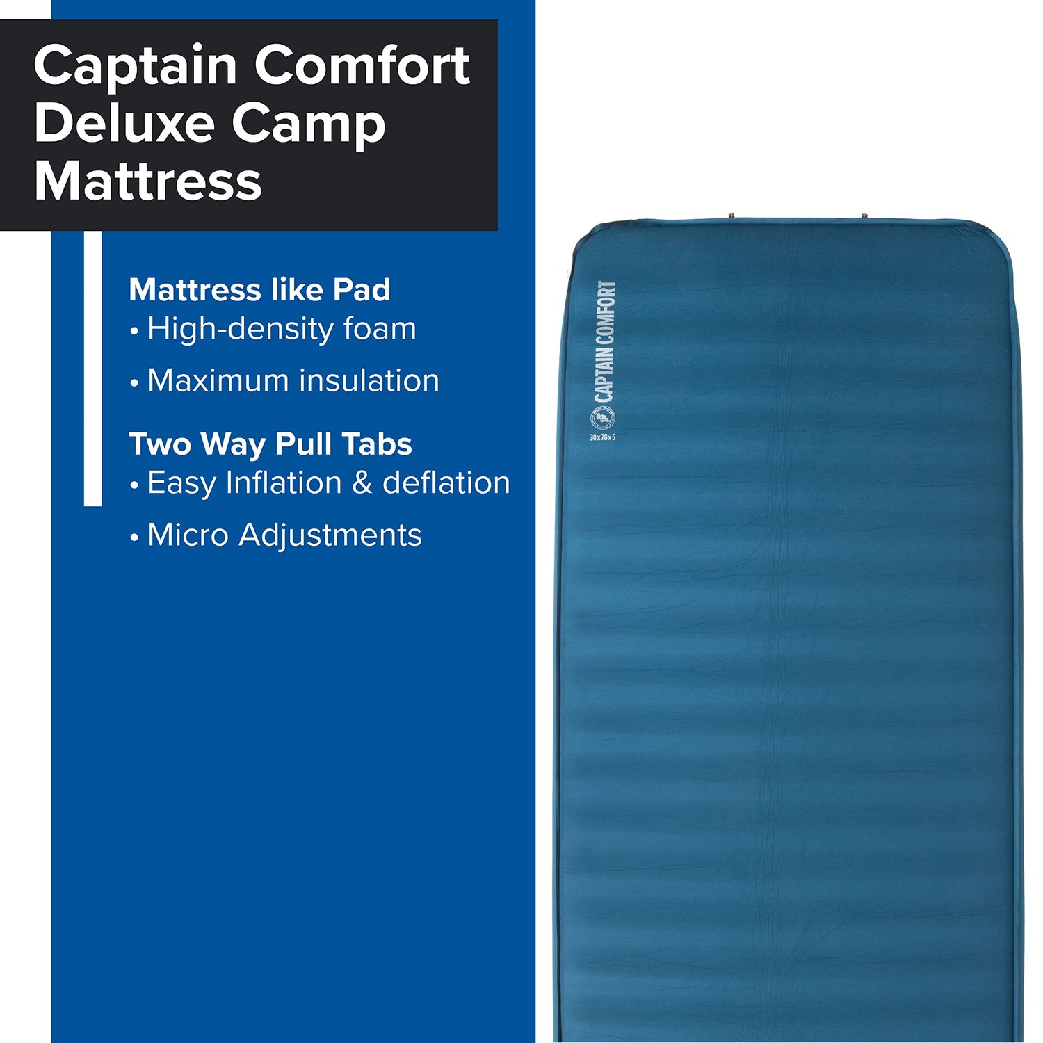 Deluxe Self-Inflating Camping Sleeping Pad