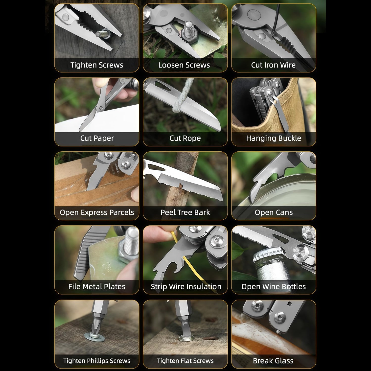Stainless Steel Multi-Tool Pliers