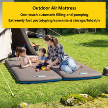 Self-Inflating Camping Sleeping Pad with Built-In Pillow
