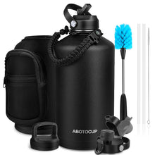 Stainless Steel Insulated Water Bottle with Straw Lid