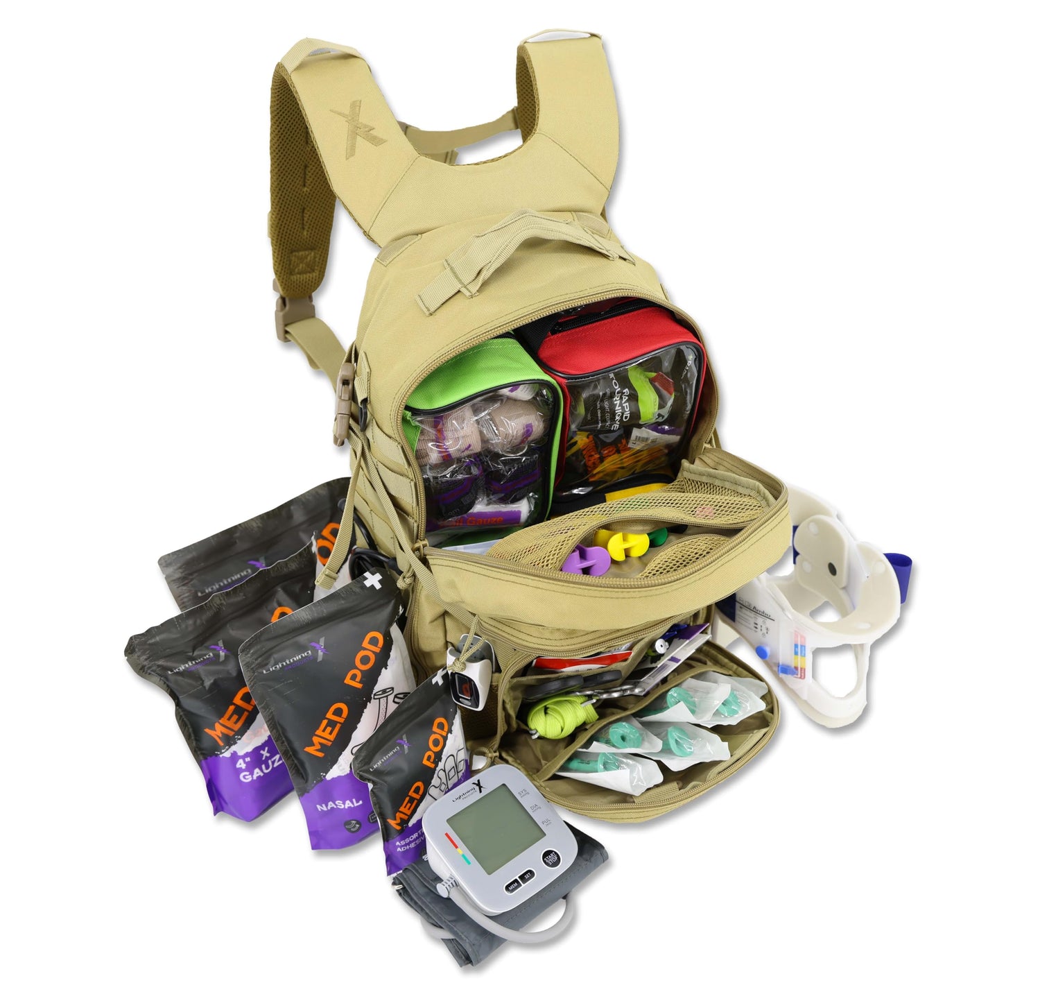 First Responder Trauma Medical Backpack Kit