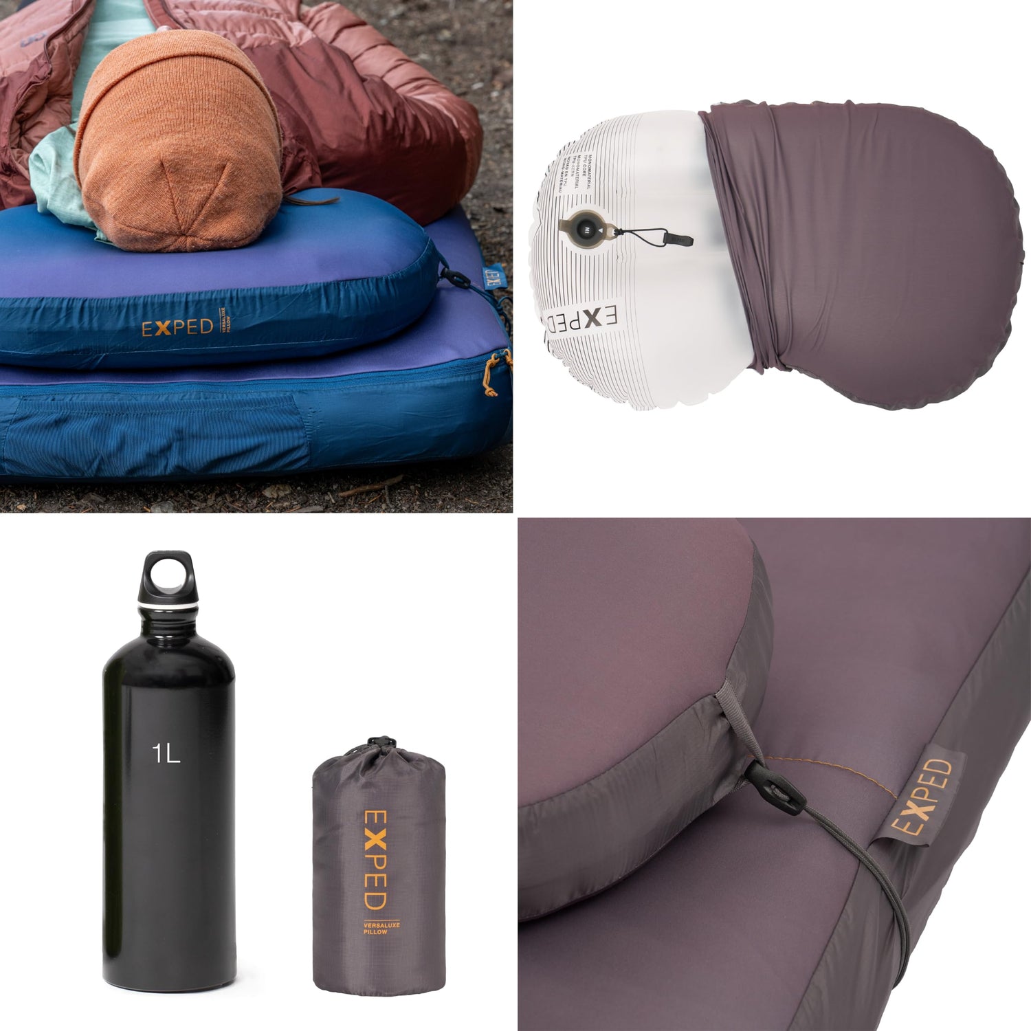 Lightweight Camping Pillow with Washable Cover