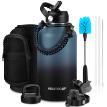 Stainless Steel Insulated Water Bottle with Straw Lid