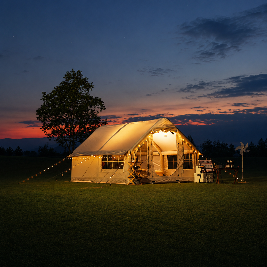 Large Inflatable Family Cabin Tent 2–6 Person
