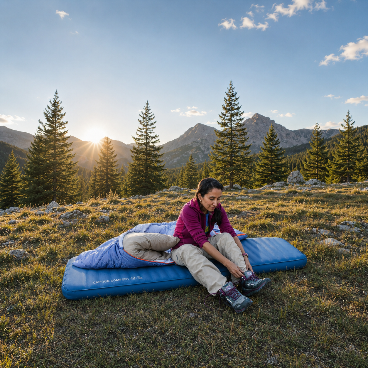 Deluxe Self-Inflating Camping Sleeping Pad