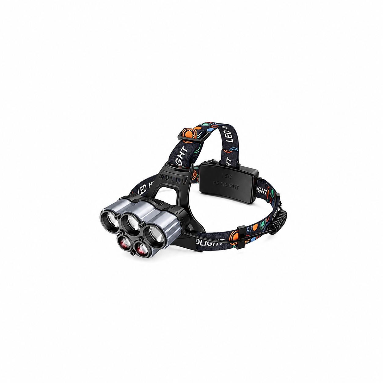 Rechargeable 5 LED Waterproof Headlamp